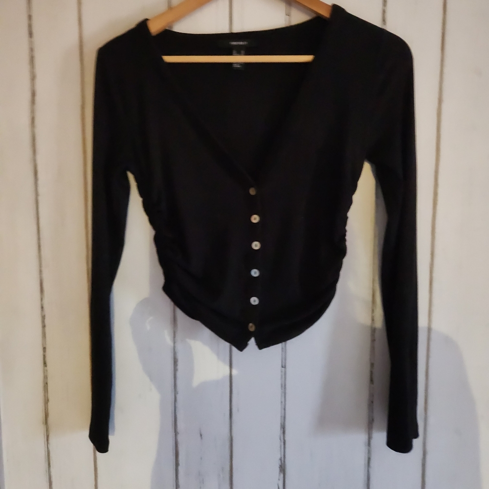 Forever 21 black crop xsmall - Picture 1 of 4